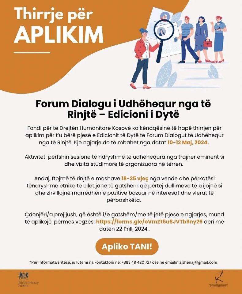 📢 Forum za Dijalog vođen Mladima - Drugo izdanje