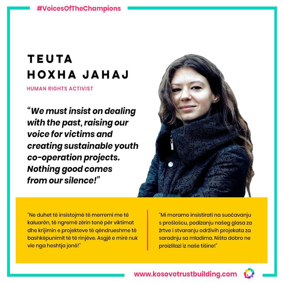 Teuta Hoxha Jahaj, Human rights activist is a #KTBChampion! 