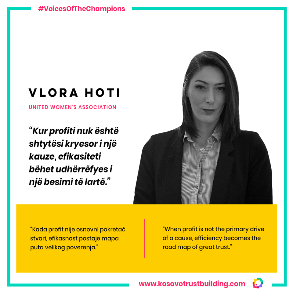 Vlora Hoti, United Women's Association Director is a #KTBChampion! 