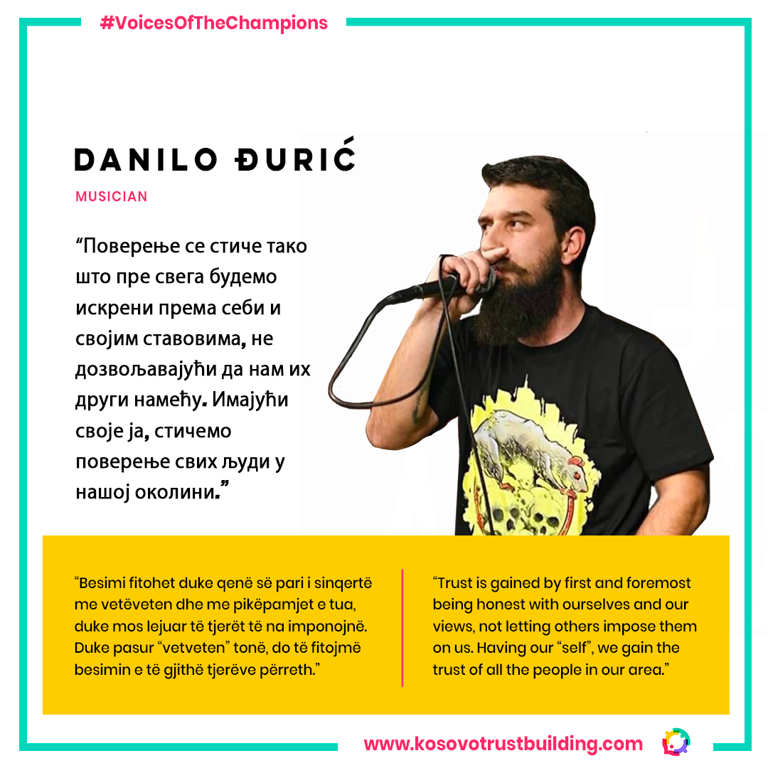Danilo Đurić, muzičar je #KTBChampion!