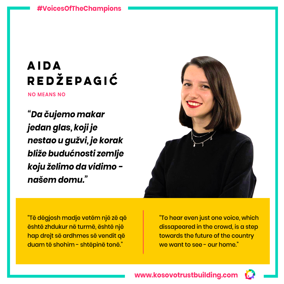 Aida Redžepagić from No Means No initative is a #KTBChampion!