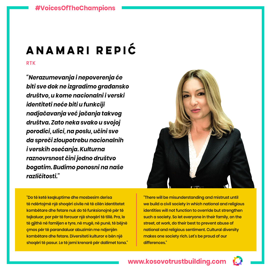 Anamari Repić, Journalist at RTK,  is a #KTBChampion!