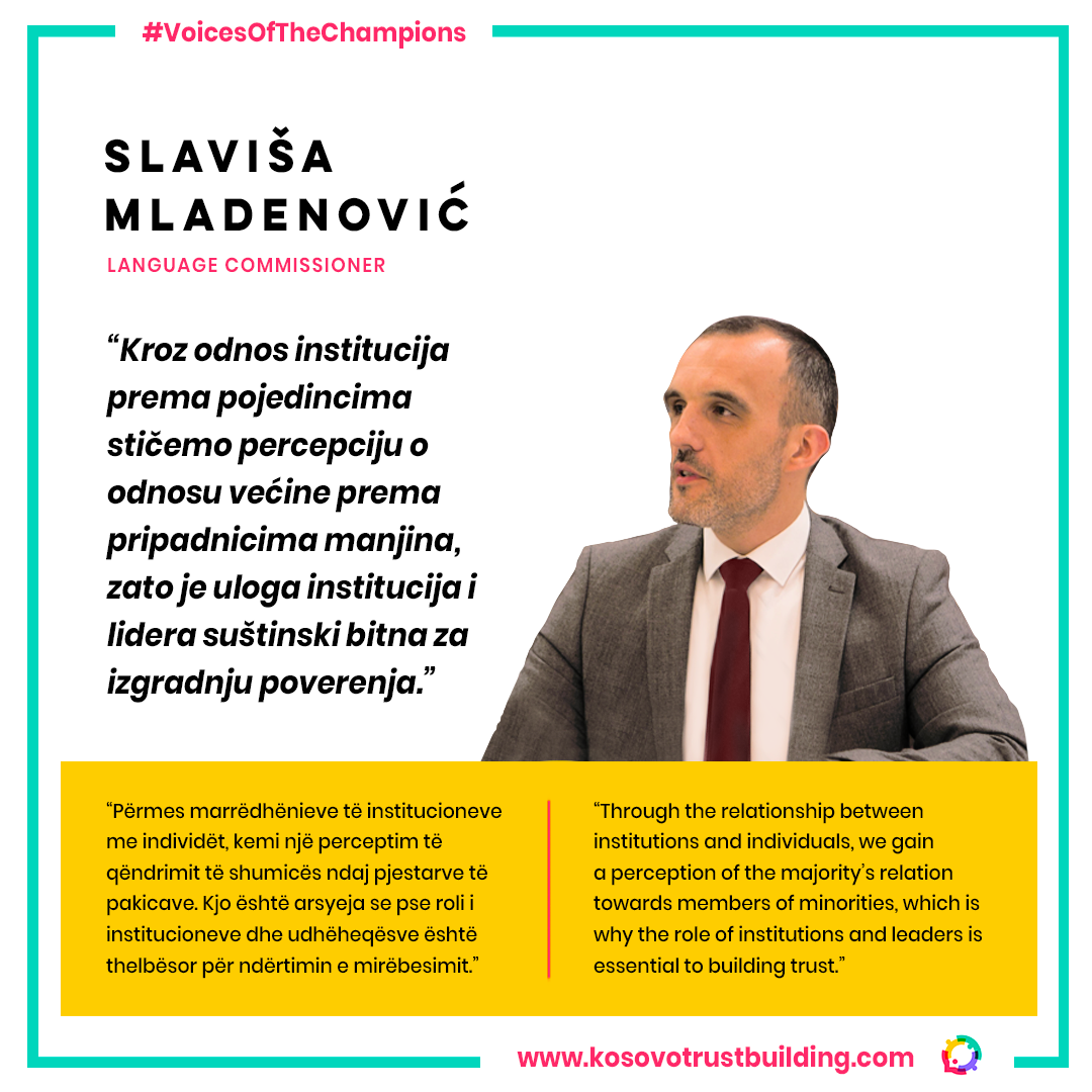 Slaviša Mladenović, Komisioneri për gjuhë, është #KTBChampion!
