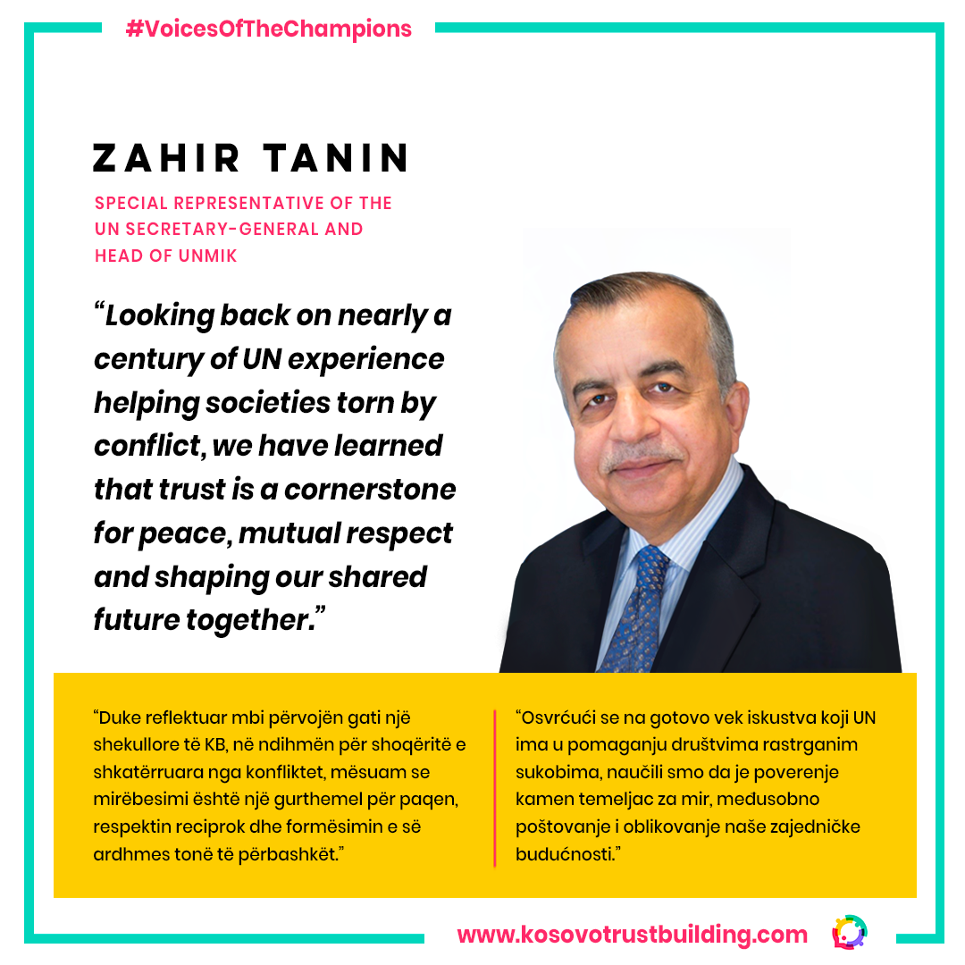 Mr. Zahir Tanin, Special Representative of the UN Secretary – General and Head of UNMIK, is a #KTBChampion!