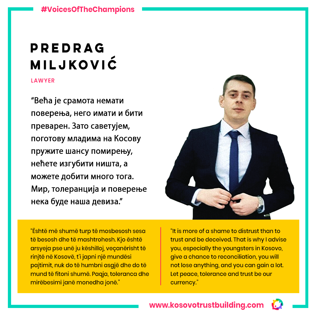 Lawyer, Predrag Miljković is a #KTBChampion!