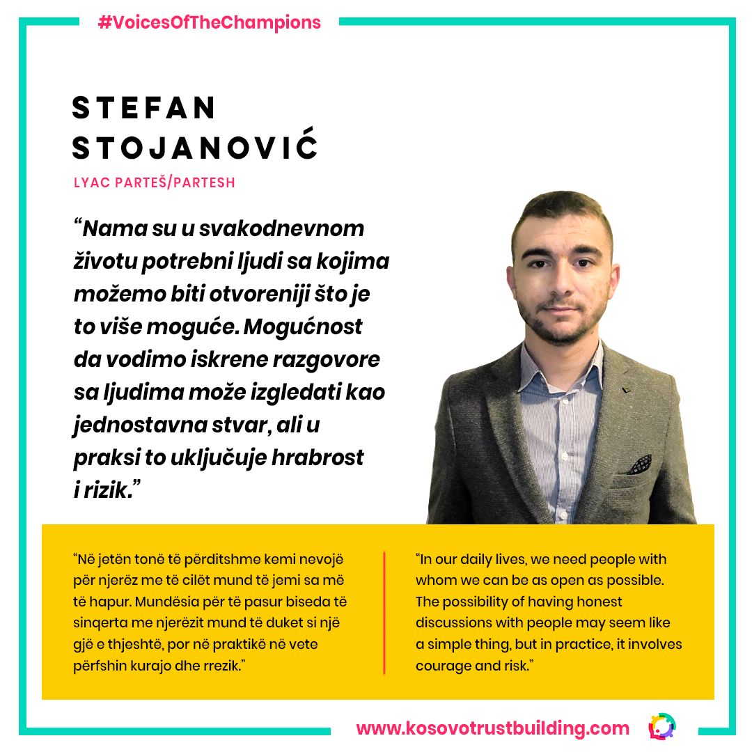 LYAC Parteš/Partesh member, Stefan Stojanović is a #KTBChampion!