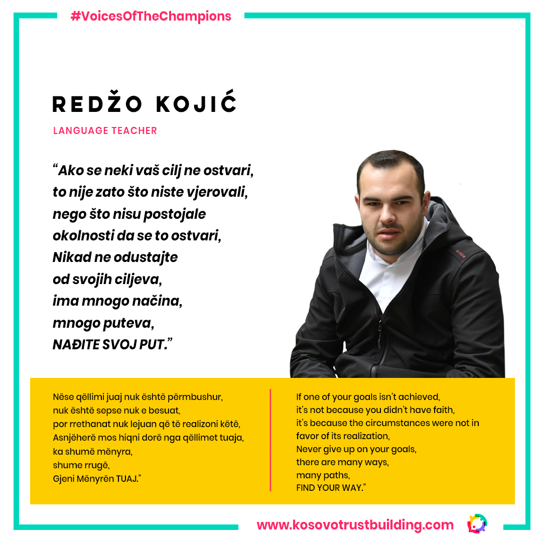 Nastavnik albanskog i srpskog jezika, Redžo Kojić je #KTBChampion!